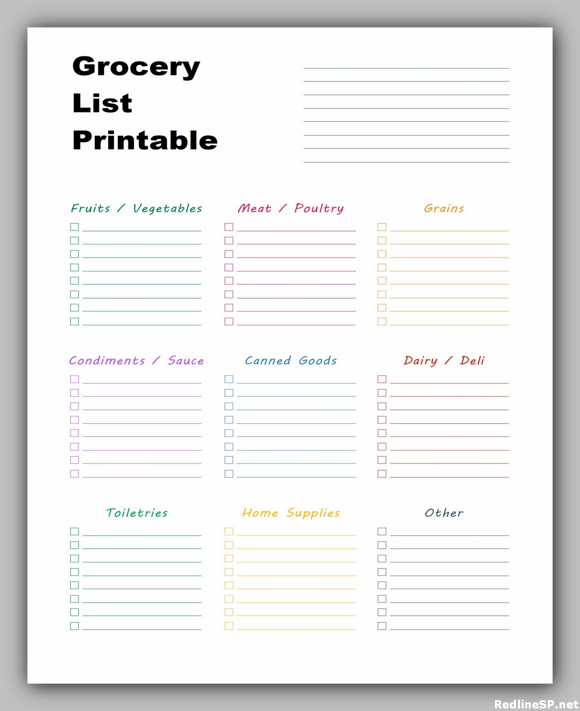38 Grocery List Printable Free RedlineSP 38 Grocery List Printable Free RedlineSP