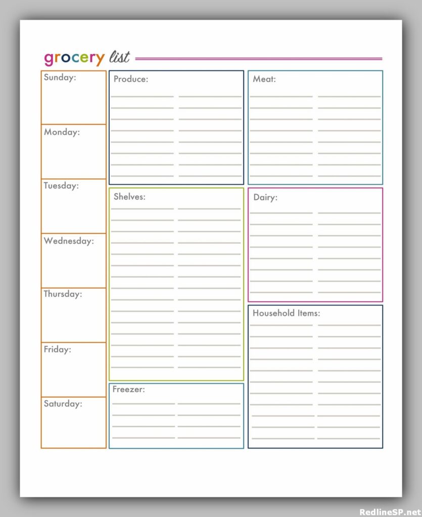 Grocery List Printable Free 15 Grocery List Printable Free 15