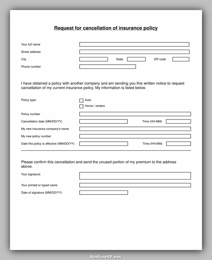 Insurance Cancellation Letter 19