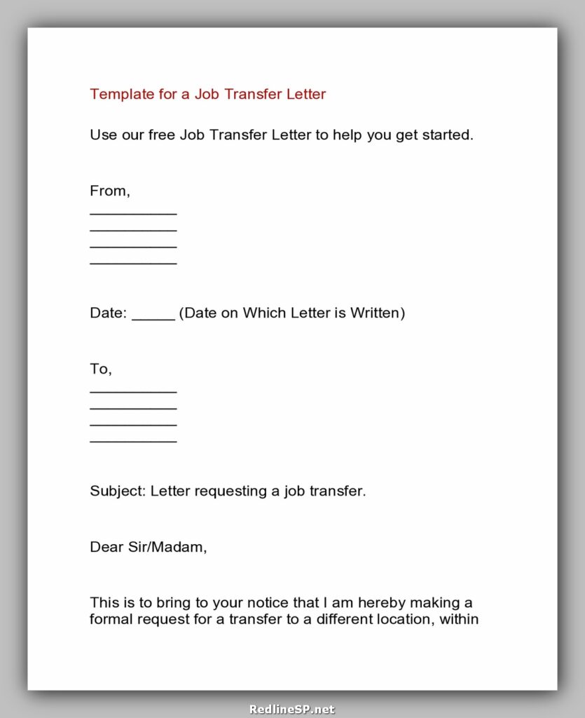 Job Transfer Letter 05