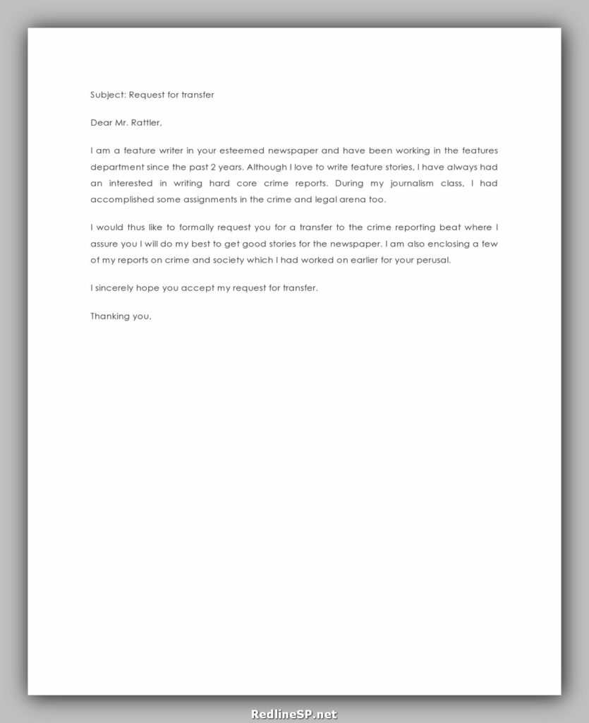 Job Transfer Letter 18