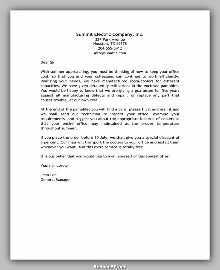 Sales Letter 08