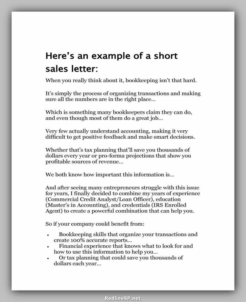 Sales Letter Sample 46