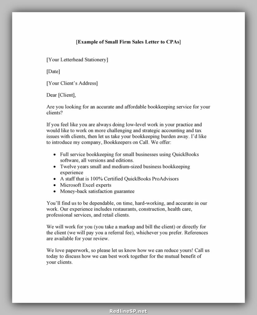 Sales Letter Template 17