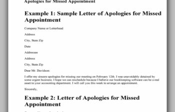 apology letter 501