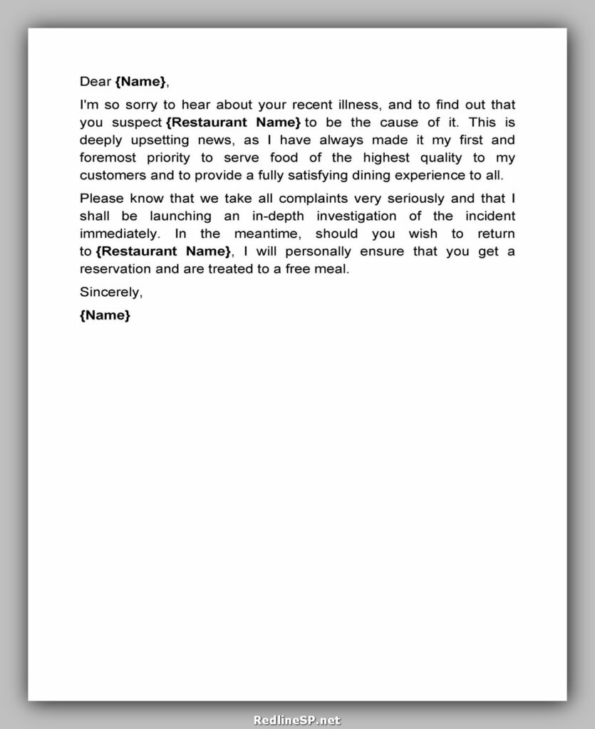 apology letter template 13