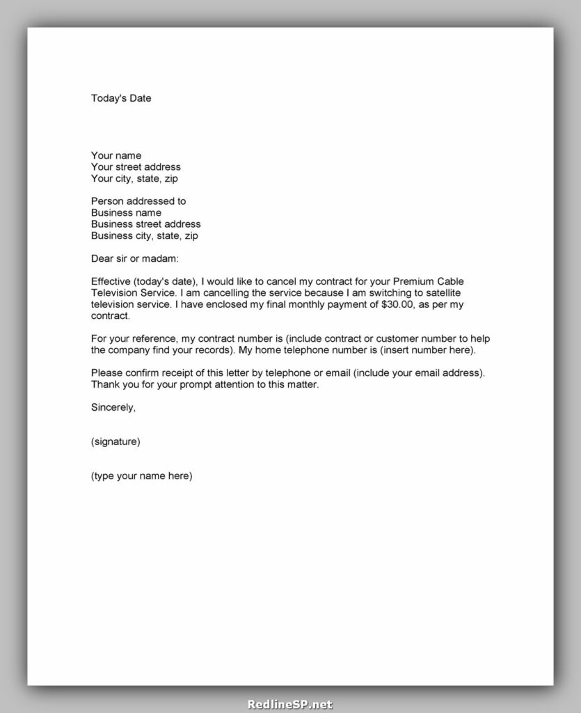 cancel application letter