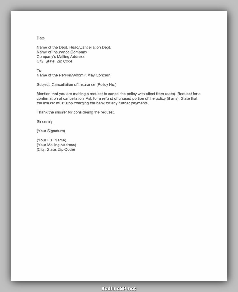 cancellation letter example 25