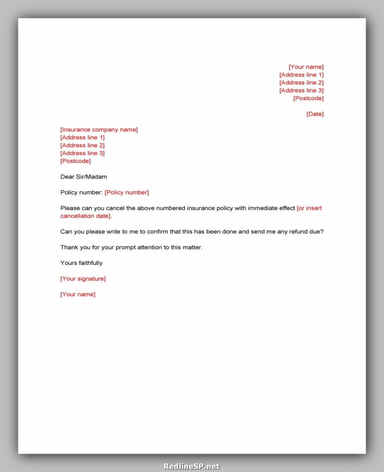 47 Powerful Cancellation Letter Sample - RedlineSP