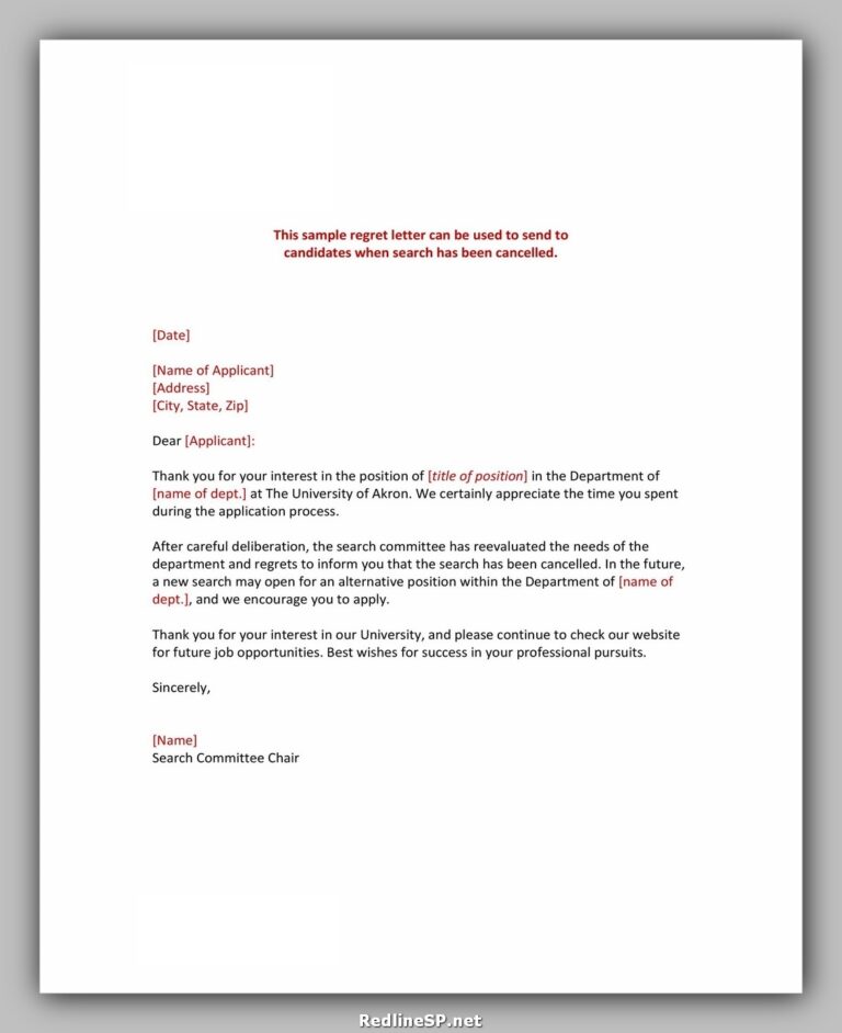 47 Powerful Cancellation Letter Sample RedlineSP