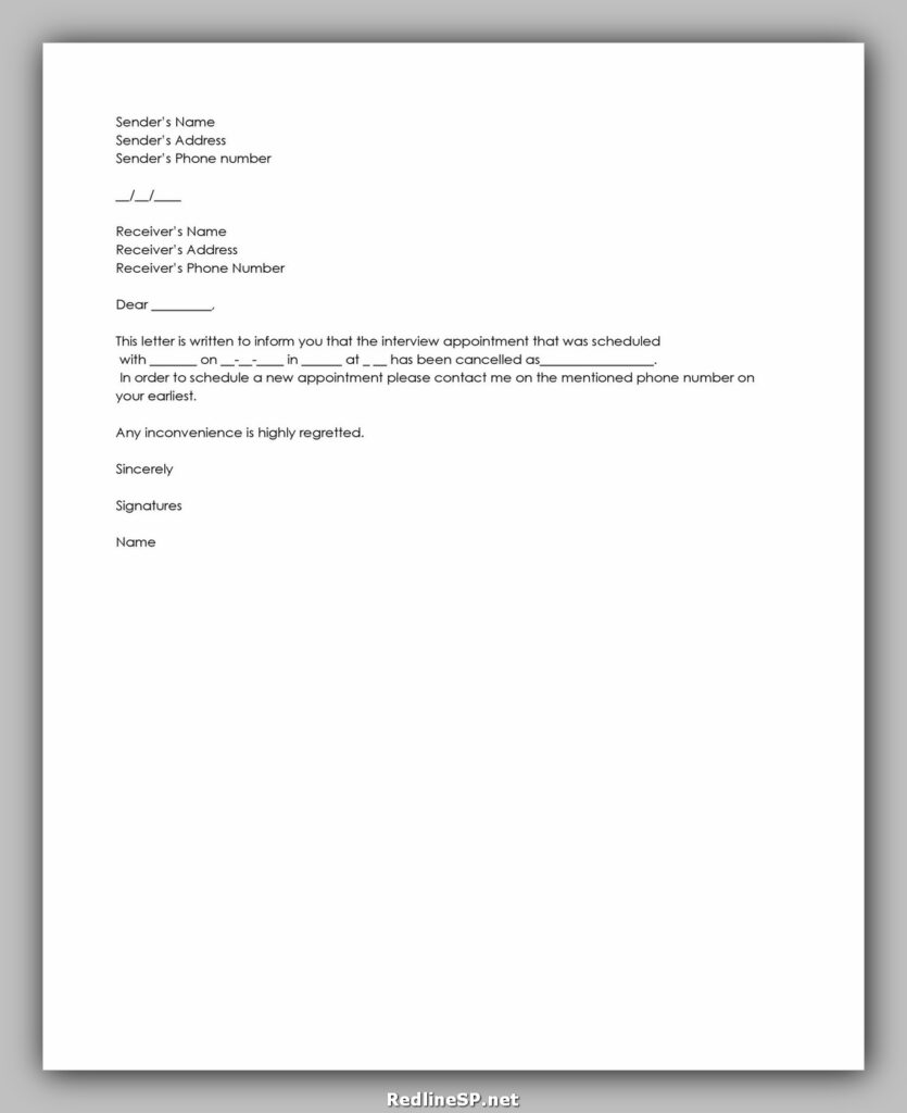 cancellation letter template 12