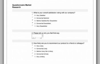 Questionnaire Template 04