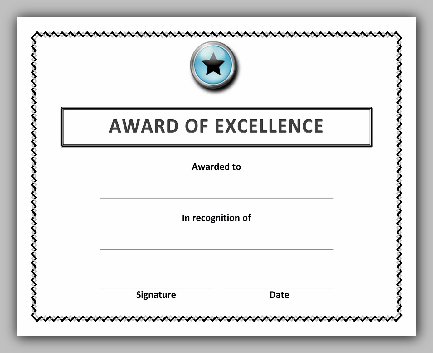 20 Best Printable Award Certificate Template RedlineSP