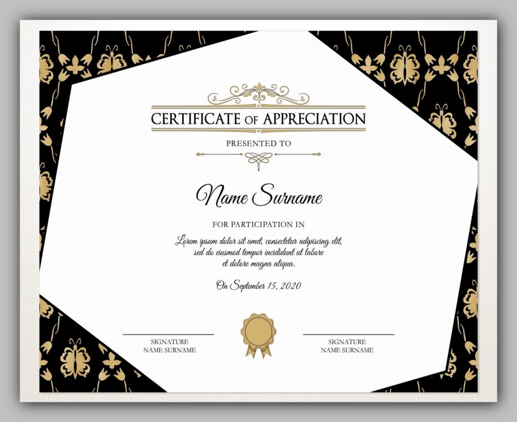 certificate template free download 04