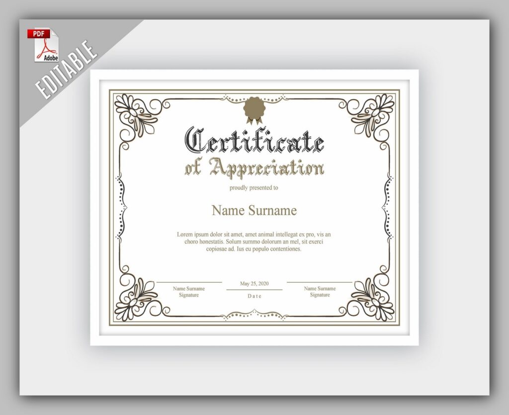 certificate template free download 06