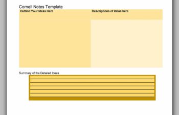 cornell note template 12