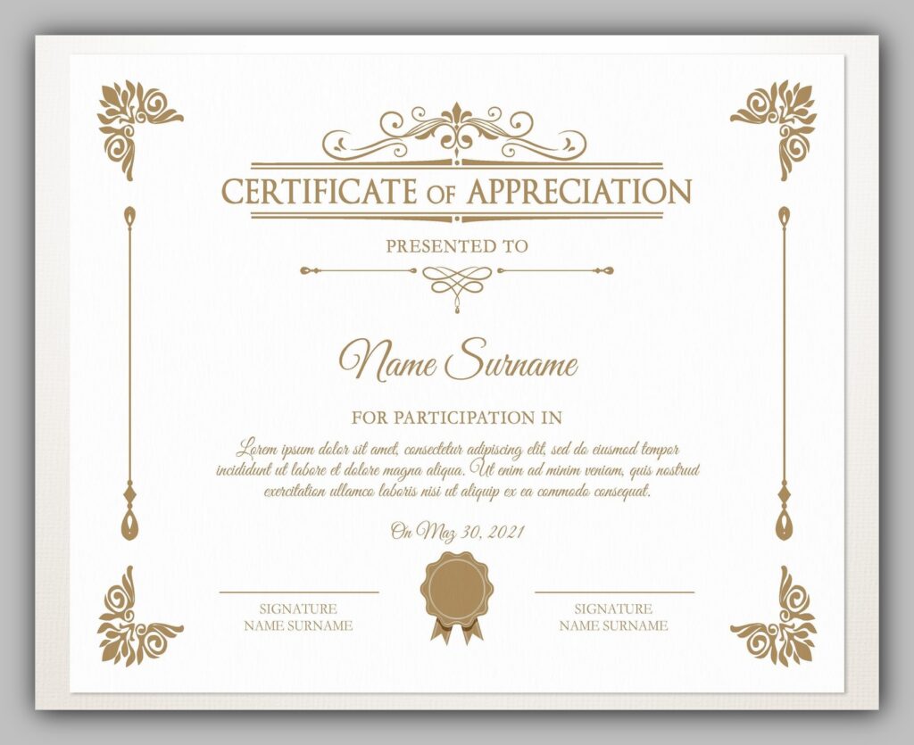 printable certificate template 14 printable certificate template 14