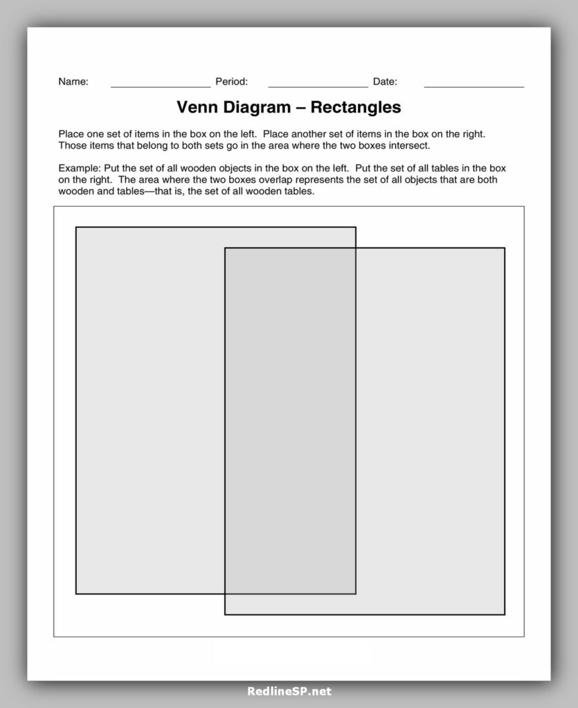 Rectangle Venn Diagram Template
