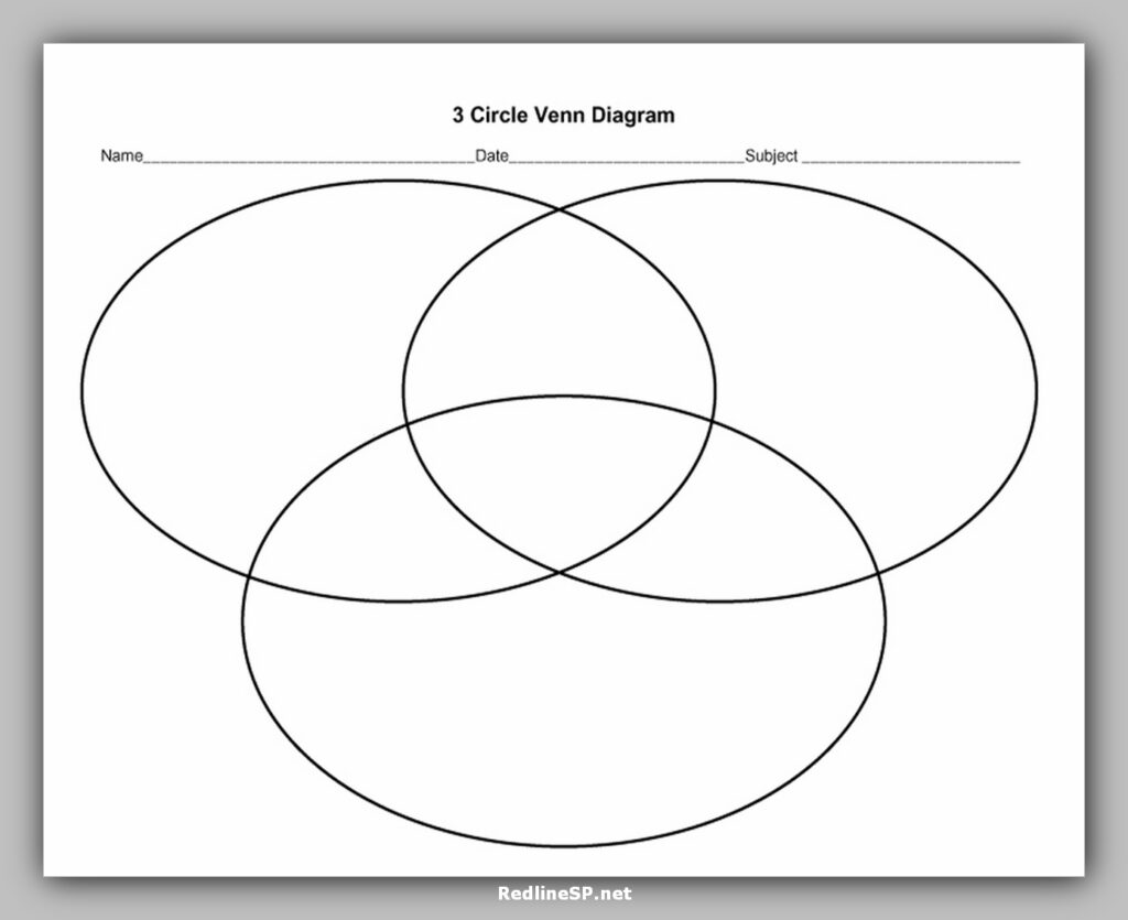 Venn Diagram Character Template PowerPoint