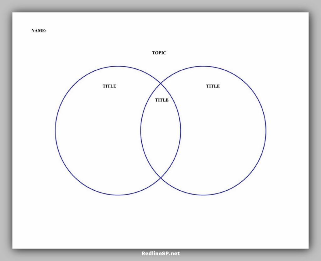 Venn Diagram Template Printable