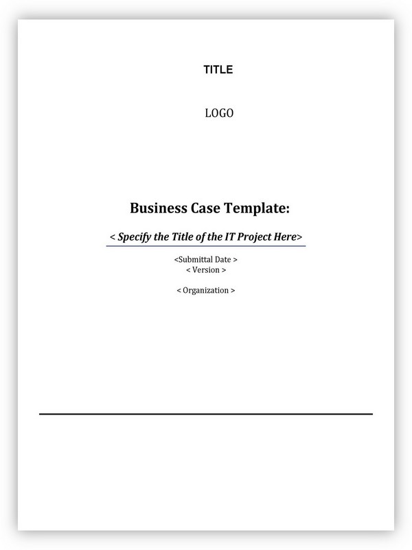 Business Case Template 09