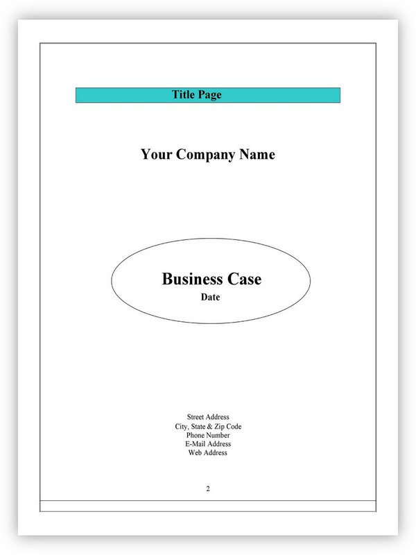 Business Case Template 12