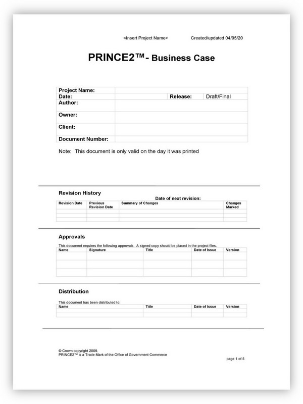 Business Case Template 22