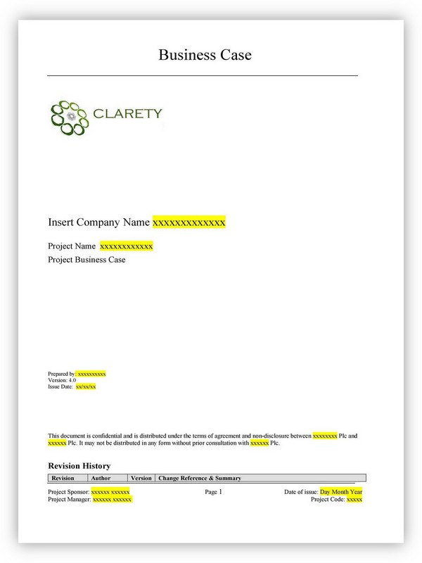 Business Case Template 30