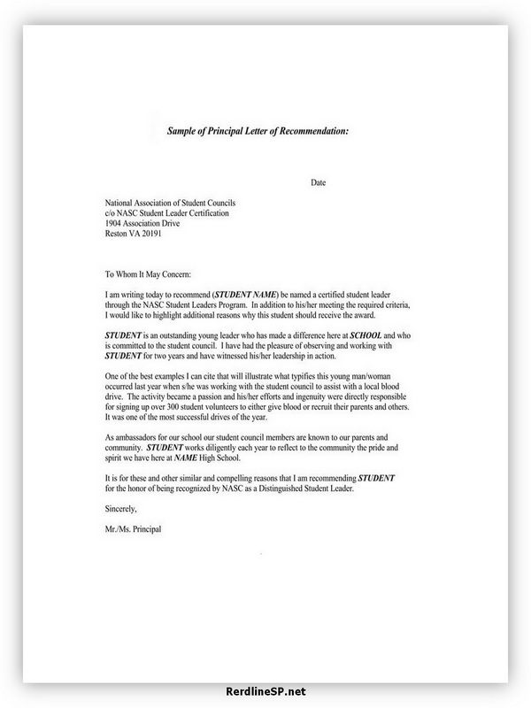 High School Recommendation Letter 09