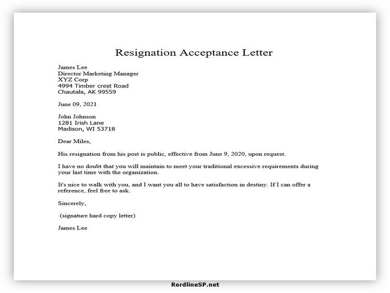 Resignation Acceptance Letter 01