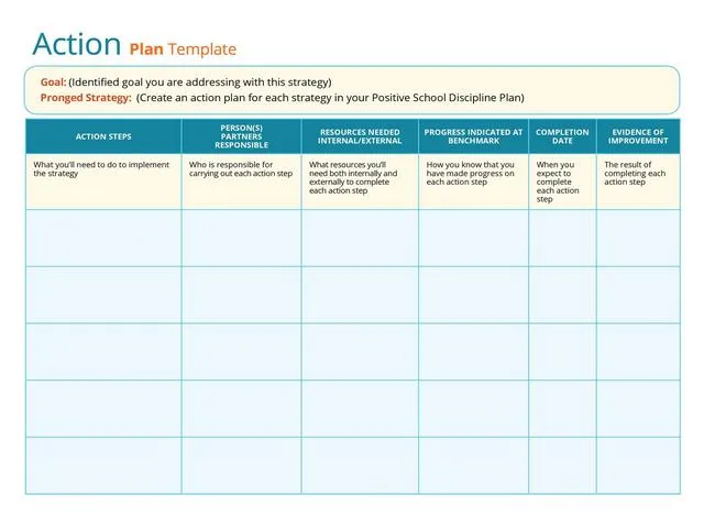 Action Plan Template 09