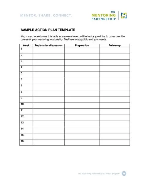 Action Plan Template 21