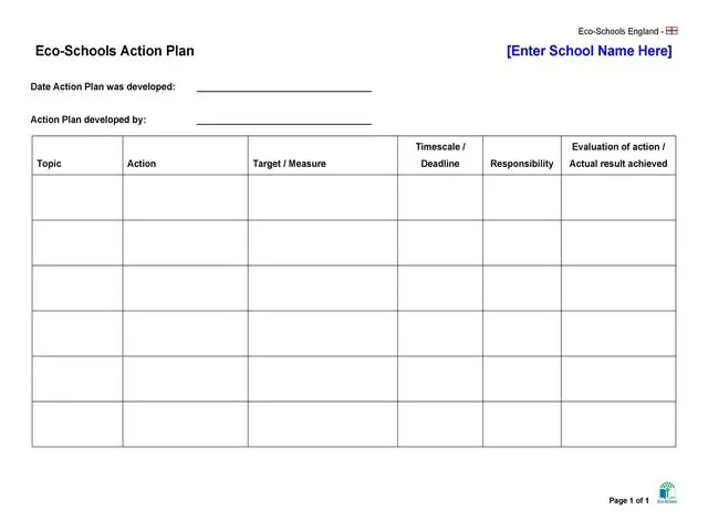 Action Plan Template 41