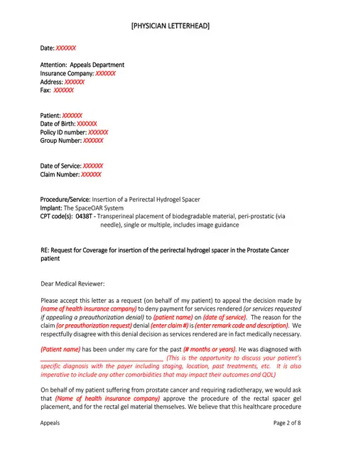Appeal Letter Template 30