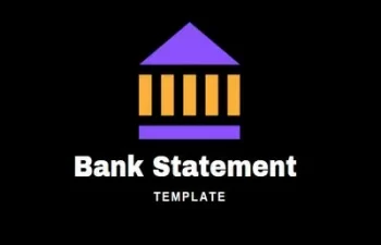 Bank Statement Template Featured