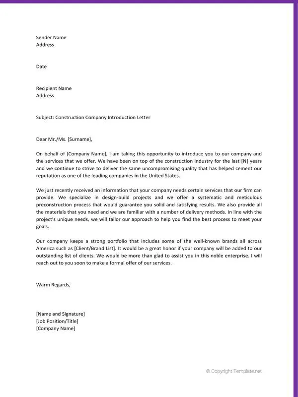 Business Introduction Letter 31