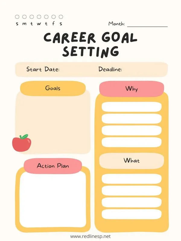 Career Goal Setting Example