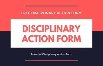 Disciplinary Action Form Featured