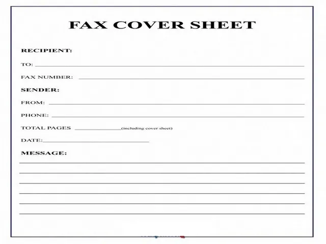 Fax Cover Sheet Template 04