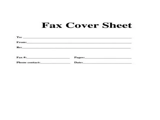 Fax Cover Sheet Template 05