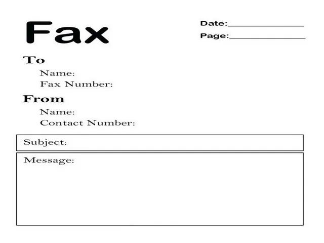 Fax Cover Sheet Template 10