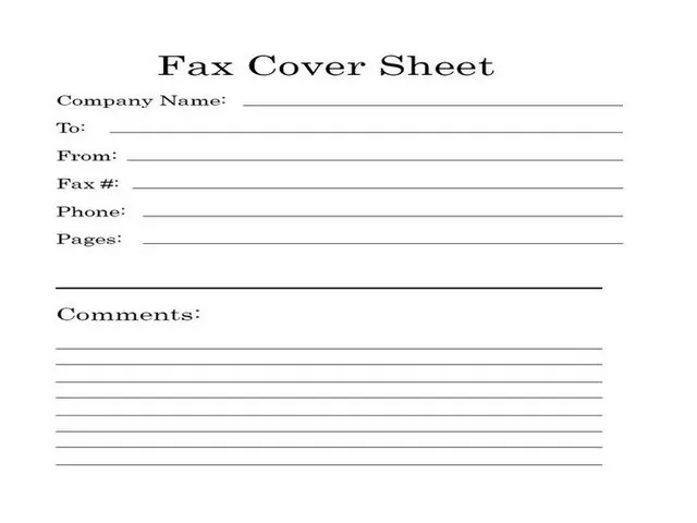 Fax Cover Sheet Template 12