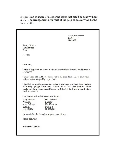 Letter Of Application Template 01