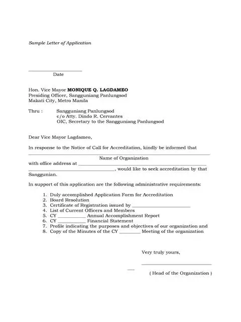 Letter Of Application Template 09