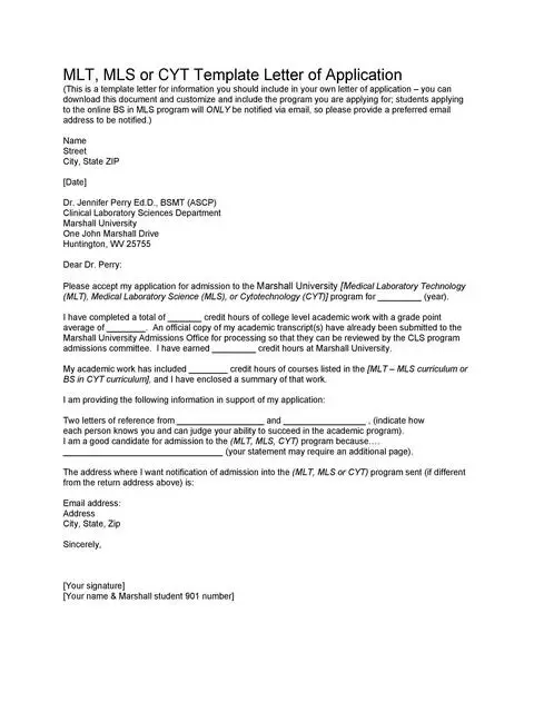 Letter Of Application Template 24