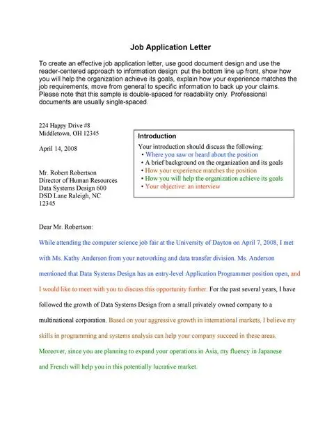 Letter Of Application Template 29