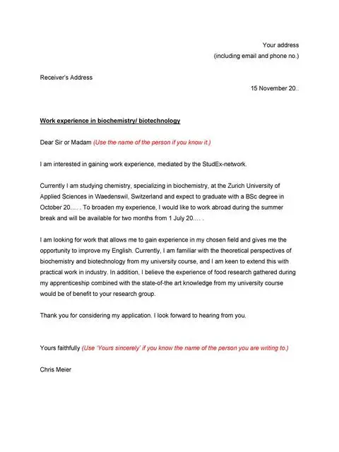 Letter Of Application Template 40