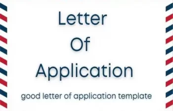 Letter Of Application Template Featured