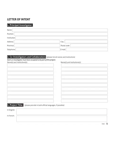Letter of Intent Template 11