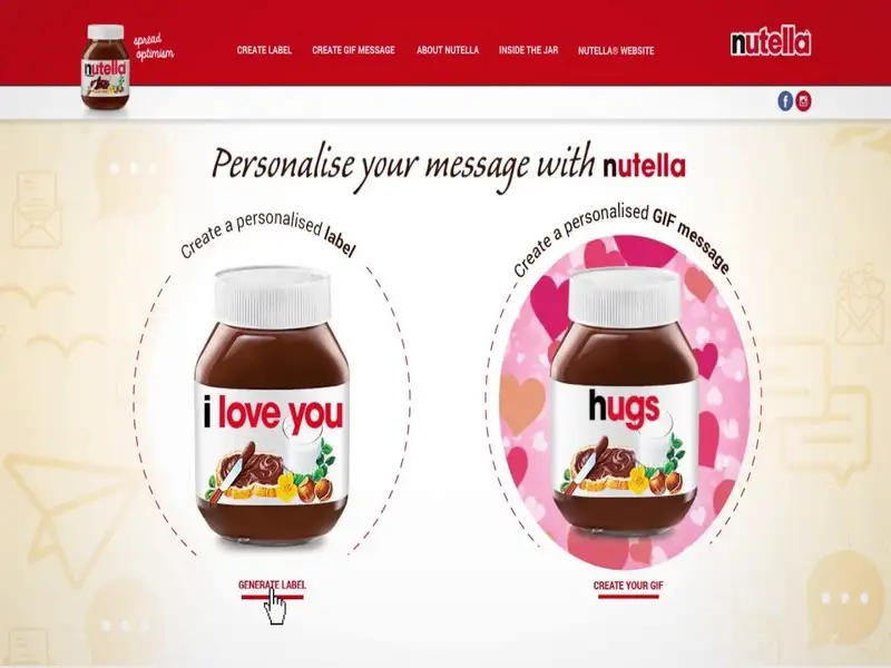 Nutella Label Template 02 Nutella Label Template 02